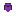 Sixteen pixel icon of a purple slime with a dark slot for eyes